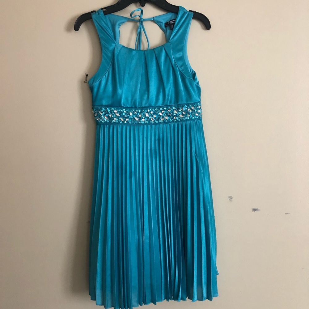 Girls Formal Turquoise Dress